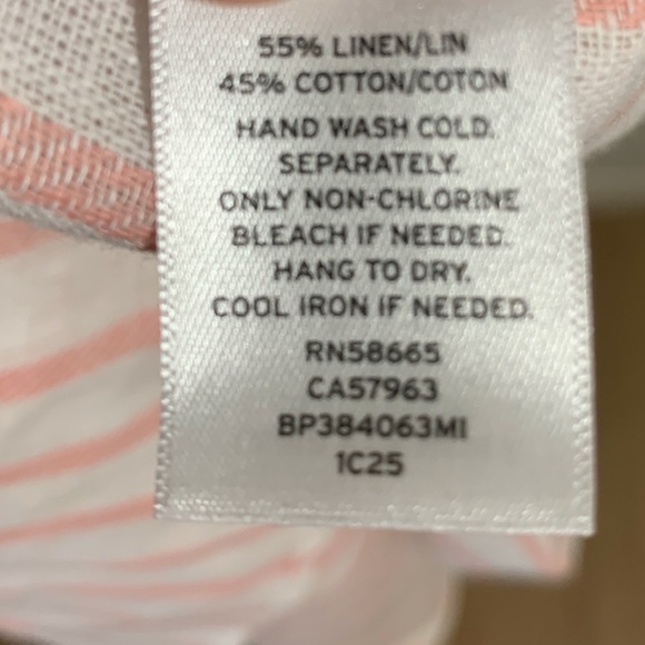 NWT 3/$20 🌻 BP Ruffle Sleeve Linen Blend Crop Top, Medium - Picture 7 of 7